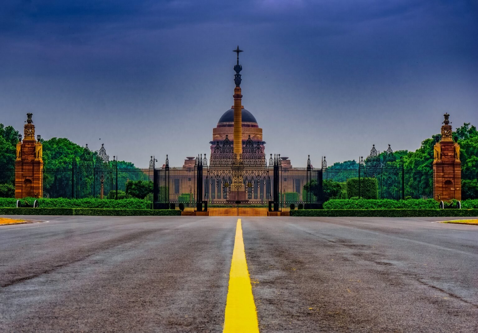 Mughal monument in Delhi at golden hour