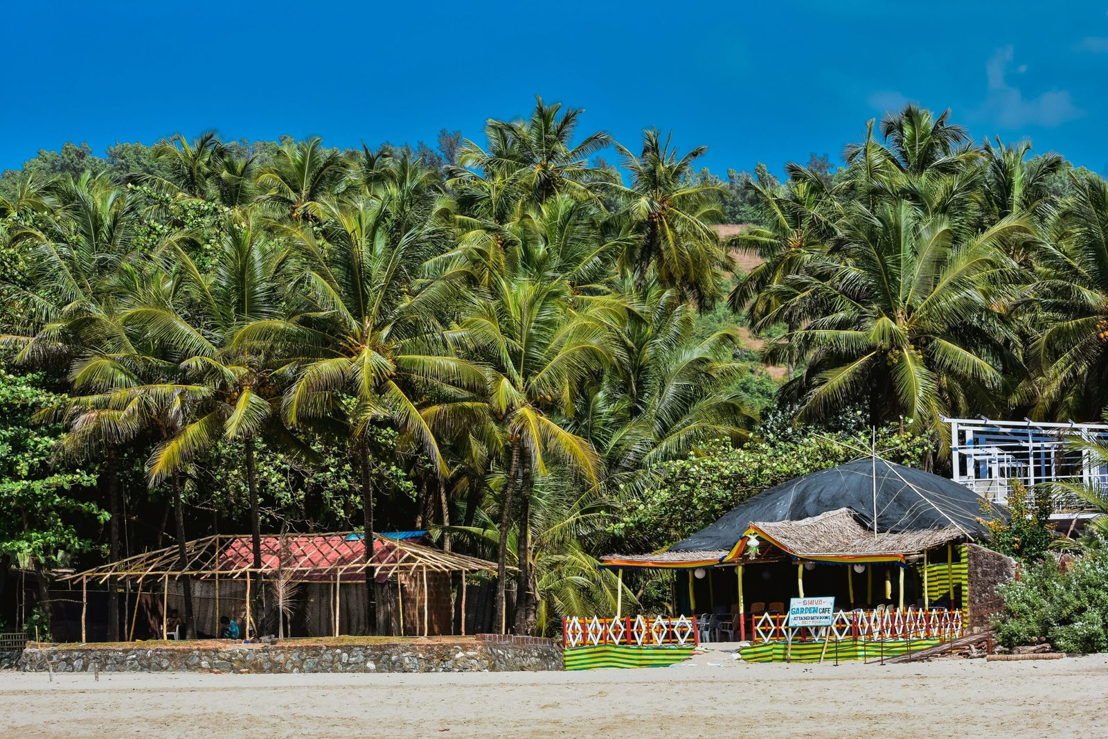 Quiet stretch of the Goa coastline at golden hour