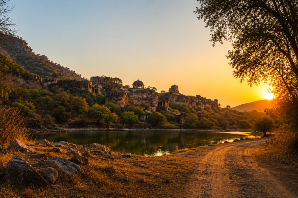 Bengal tiger and wildlife in Ranthambore National Park