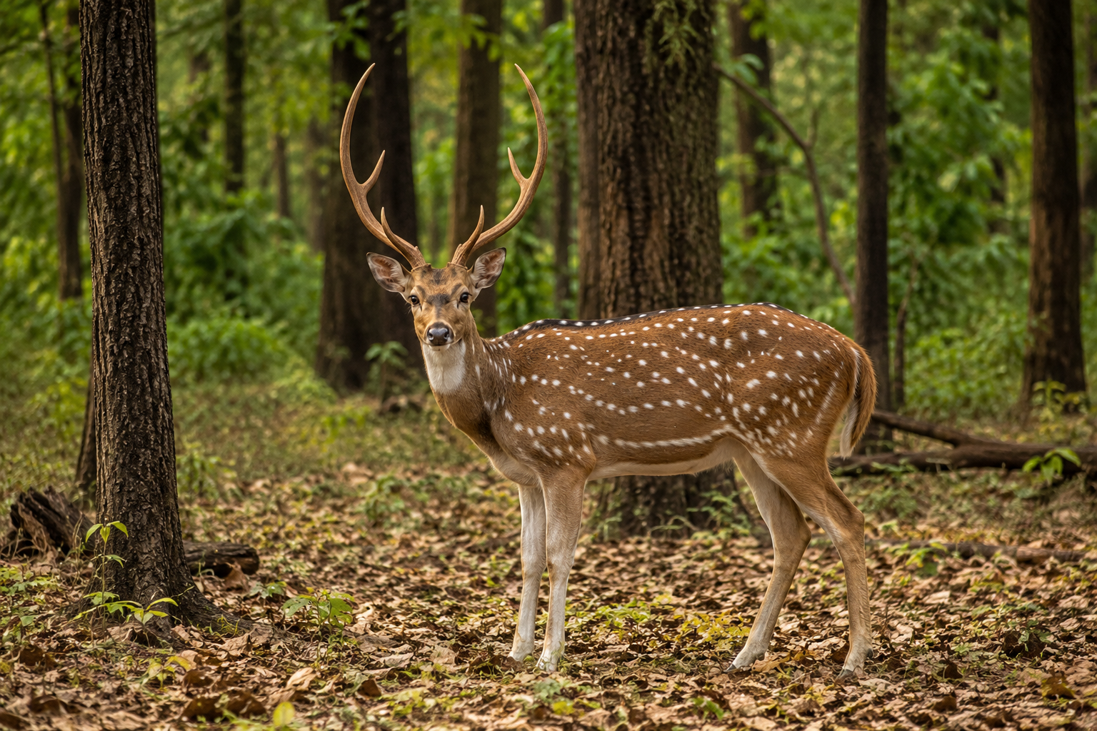 Barasingha (swamp deer) in Tadoba Andhari Tiger Reserve