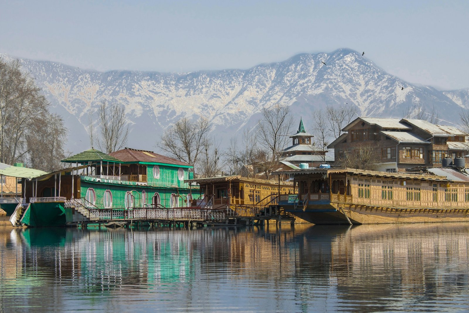 Kashmir valleys, houseboats and snow-capped peaks