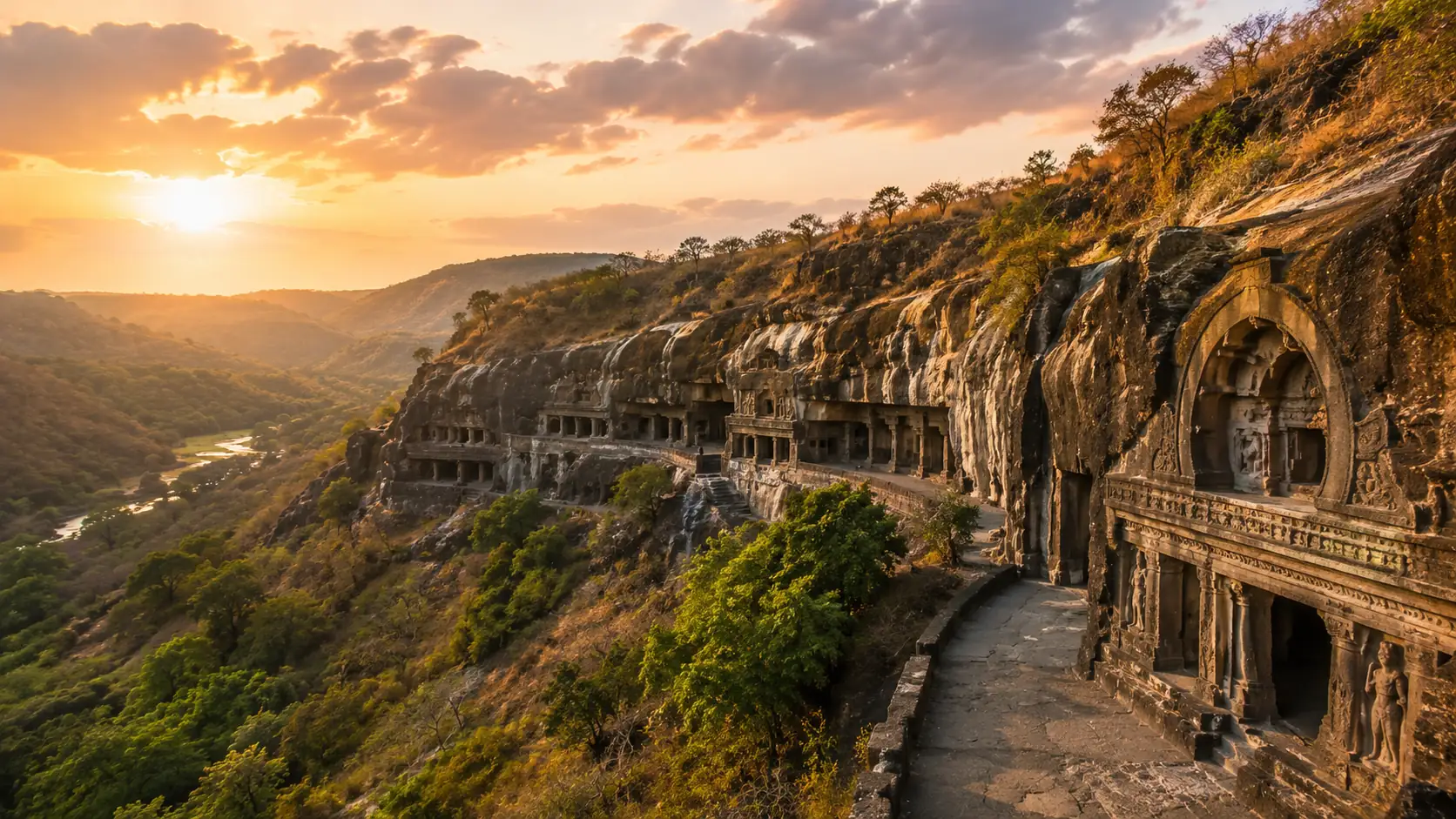 Ajanta cave paintings, Maharashtra