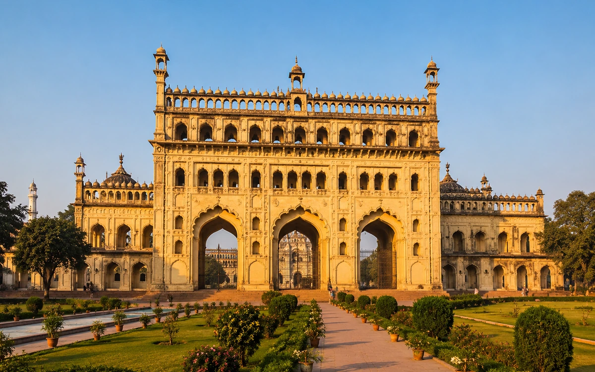 The Bara Imambara and Nawabi architecture in Lucknow, Uttar Pradesh