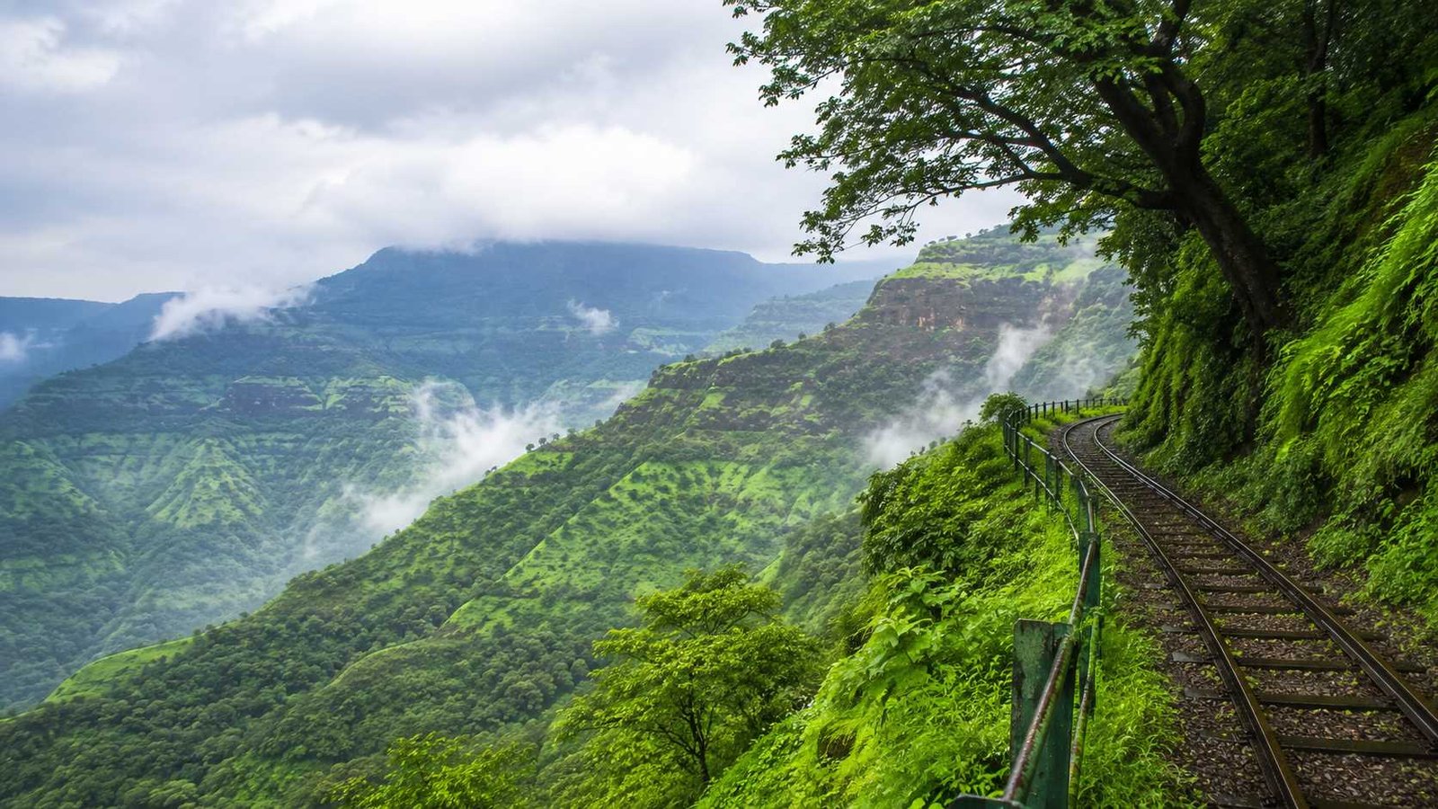 Toy train through forest to Matheran hill station