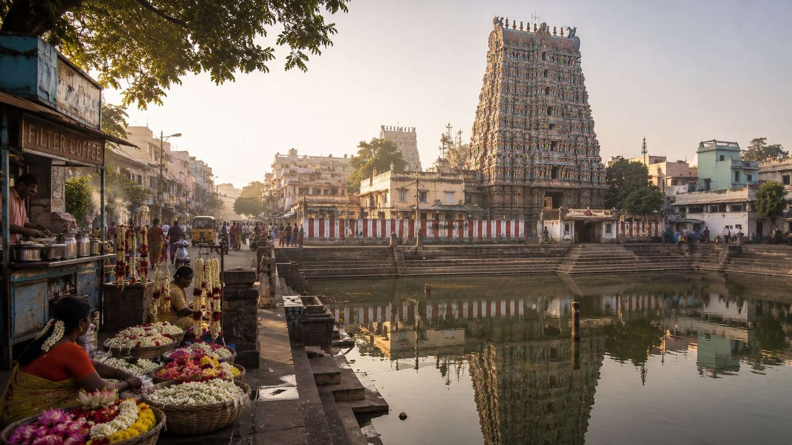 Kapaleeshwarar Temple gopuram in Mylapore, Chennai, Tamil Nadu