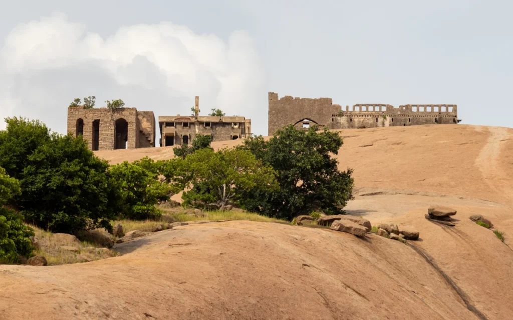 The monolithic rock fort of Bhongir (Bhuvanagiri), Telangana
