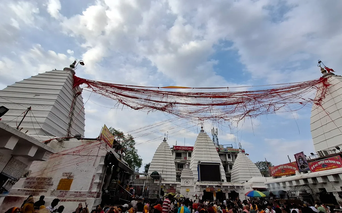 The Baba Baidyanath Jyotirlinga temple complex at Deoghar, Jharkhand