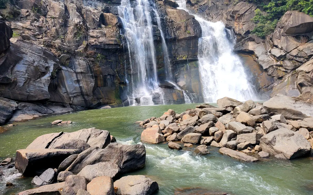 The Hundru Falls on the Subarnarekha river near Ranchi, Jharkhand