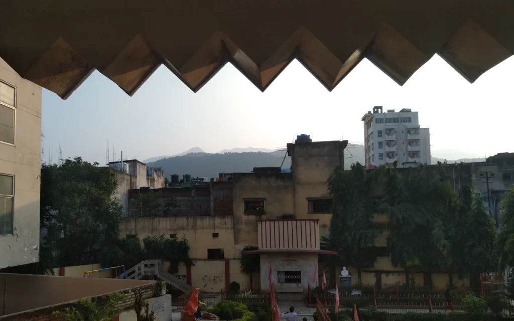 The sacred hill of Shikharji (Parasnath), the holiest Jain pilgrimage site, Jharkhand
